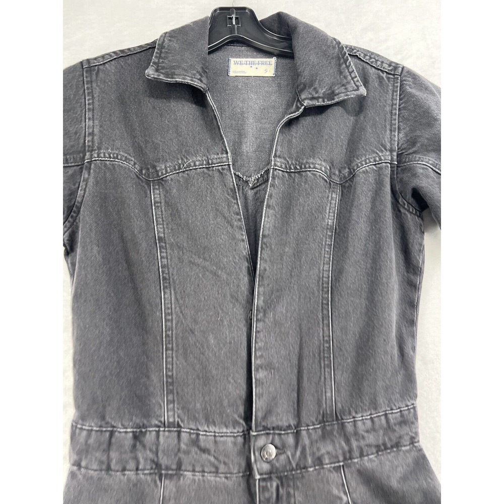 New Free People Marla Jumpsuit  Denim Jumpsuit Coverall - Picture 5 of 10